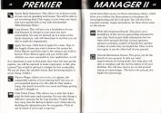 Premier Manager II Atari instructions