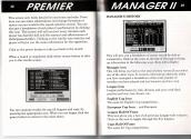 Premier Manager II Atari instructions