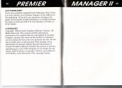 Premier Manager II Atari instructions