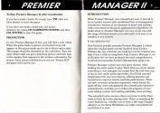 Premier Manager II Atari instructions