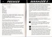 Premier Manager II Atari instructions