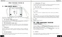 Pro Tennis Tour II Atari instructions