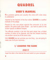 Quadrel Atari instructions