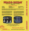 Read & Rhyme Atari disk scan