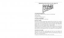 Rocket Ranger Atari instructions