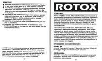 Rotox Atari instructions