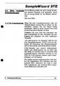Sample Wizard STe Atari instructions