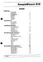 Sample Wizard STe Atari instructions