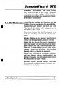 Sample Wizard STe Atari instructions