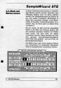 Sample Wizard STe Atari instructions