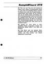 Sample Wizard STe Atari instructions