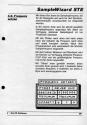 Sample Wizard STe Atari instructions