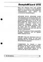 Sample Wizard STe Atari instructions