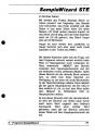 Sample Wizard STe Atari instructions