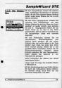 Sample Wizard STe Atari instructions