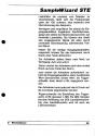 Sample Wizard STe Atari instructions