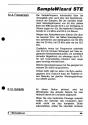 Sample Wizard STe Atari instructions