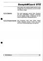 Sample Wizard STe Atari instructions