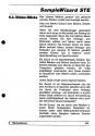 Sample Wizard STe Atari instructions