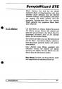 Sample Wizard STe Atari instructions