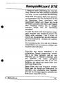 Sample Wizard STe Atari instructions