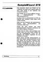 Sample Wizard STe Atari instructions