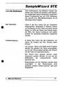 Sample Wizard STe Atari instructions