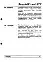 Sample Wizard STe Atari instructions