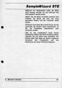Sample Wizard STe Atari instructions