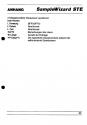 Sample Wizard STe Atari instructions