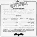 Sentinel (The) Atari instructions