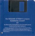 Sesame Street (The) Crayon: Numbers Count Atari disk scan