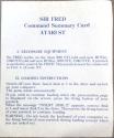 Sir Fred Atari instructions