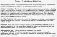 Sound Tools Atari instructions
