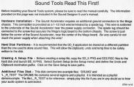 Sound Tools Atari instructions