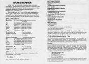 Space Harrier Atari instructions