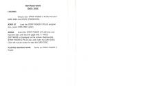 Strip Poker II Plus Data Disc 1 Atari instructions