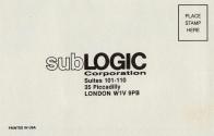 Sublogic Scenery Disk - Japan Atari instructions