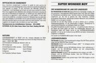 Super Wonder Boy in Monsterland Atari instructions
