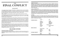 Final Conflict (The) Atari instructions