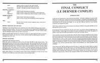 Final Conflict (The) Atari instructions