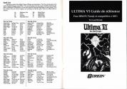 Ultima VI - The False Prophet Atari instructions