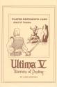 Ultima V - Warriors of Destiny Atari instructions