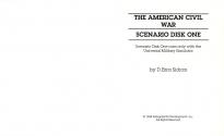 UMS - The Universal Military Simulator Scenario Disc 1 - The American Civil War Atari instructions