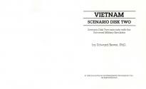 UMS - The Universal Military Simulator Scenario Disc 2 - Vietnam Atari instructions