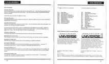 Universe III Atari instructions