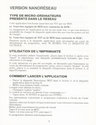 Vie et Mort des Dinosaures Atari instructions