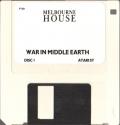 War in Middle Earth Atari disk scan
