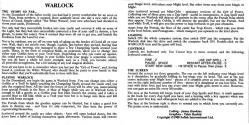 Warlock Atari instructions