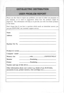 Problem Report